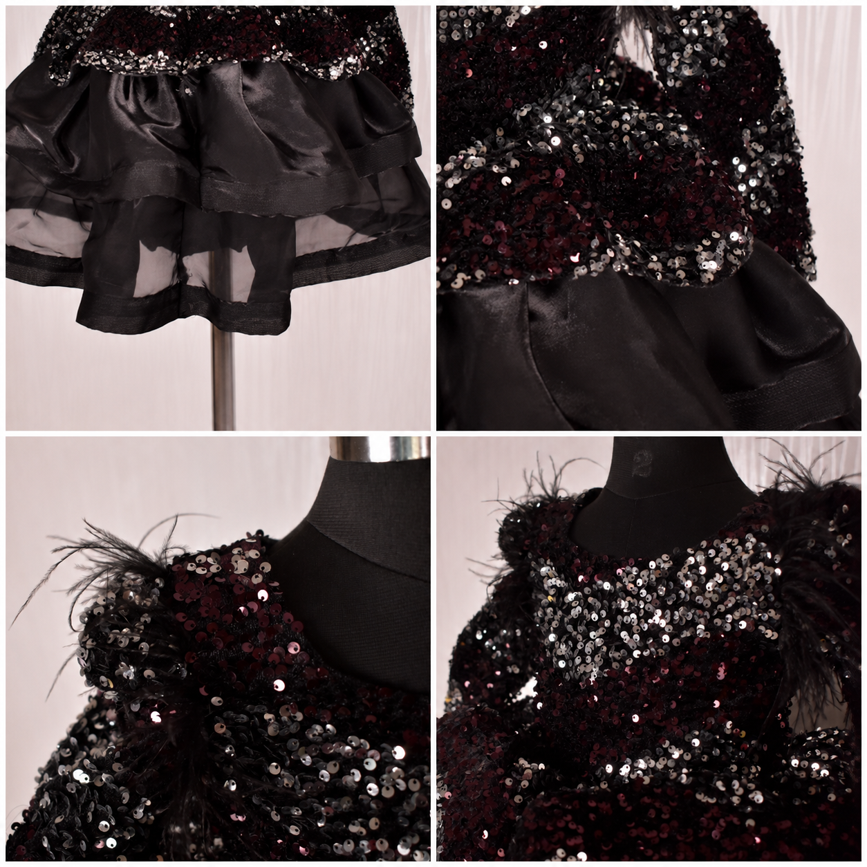 Midnight Stardust Couture Dress