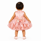 Peach Petal Balloon Dress