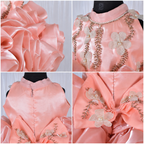 Peach Petal Balloon Dress