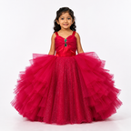 Pink Emerald Shimmer Gown