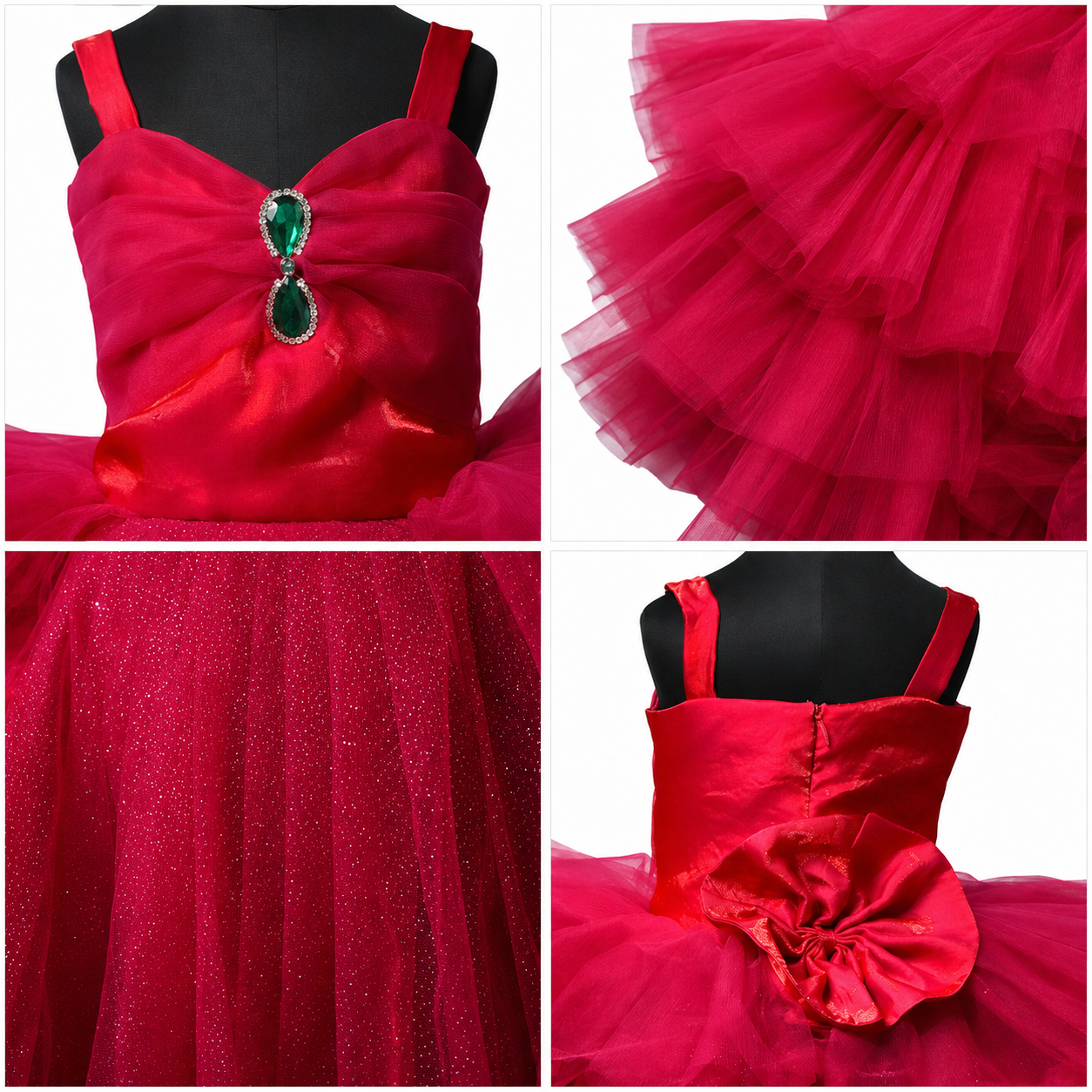 Pink Emerald Shimmer Gown