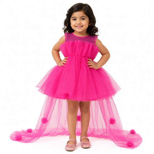 Blush Blossom Cascade Dress