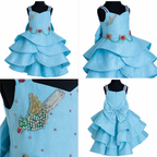 Azure Enchanted Garden Gown