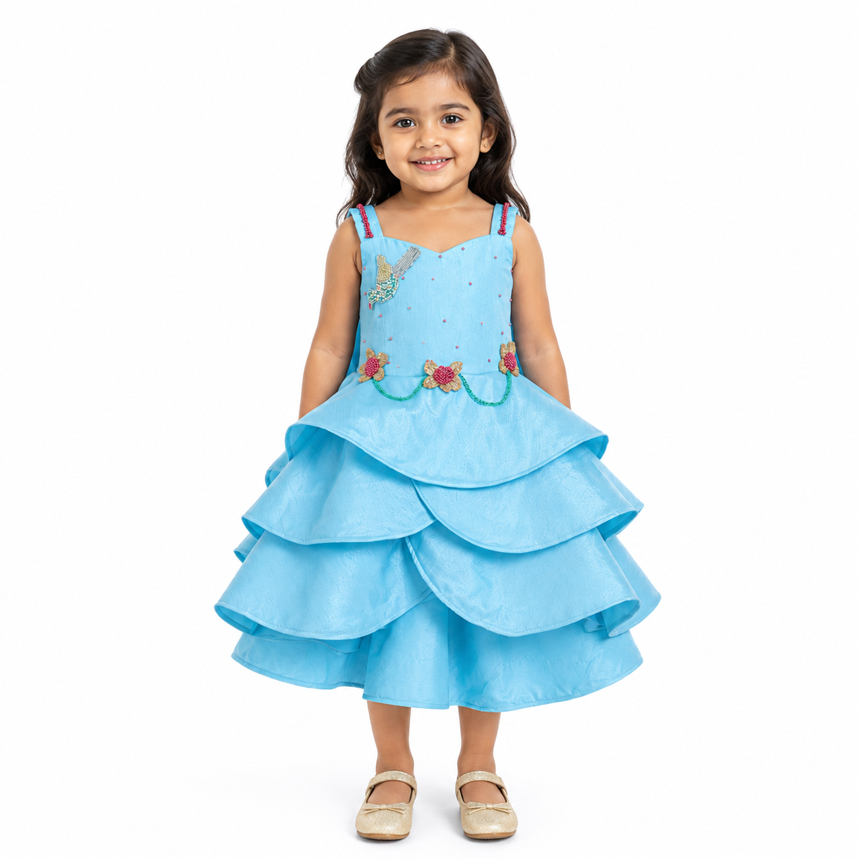 Azure Enchanted Garden Gown