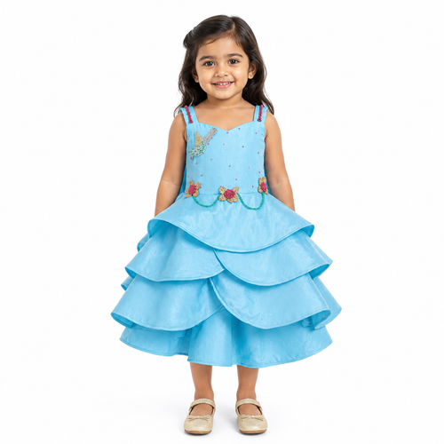 Azure Enchanted Garden Gown