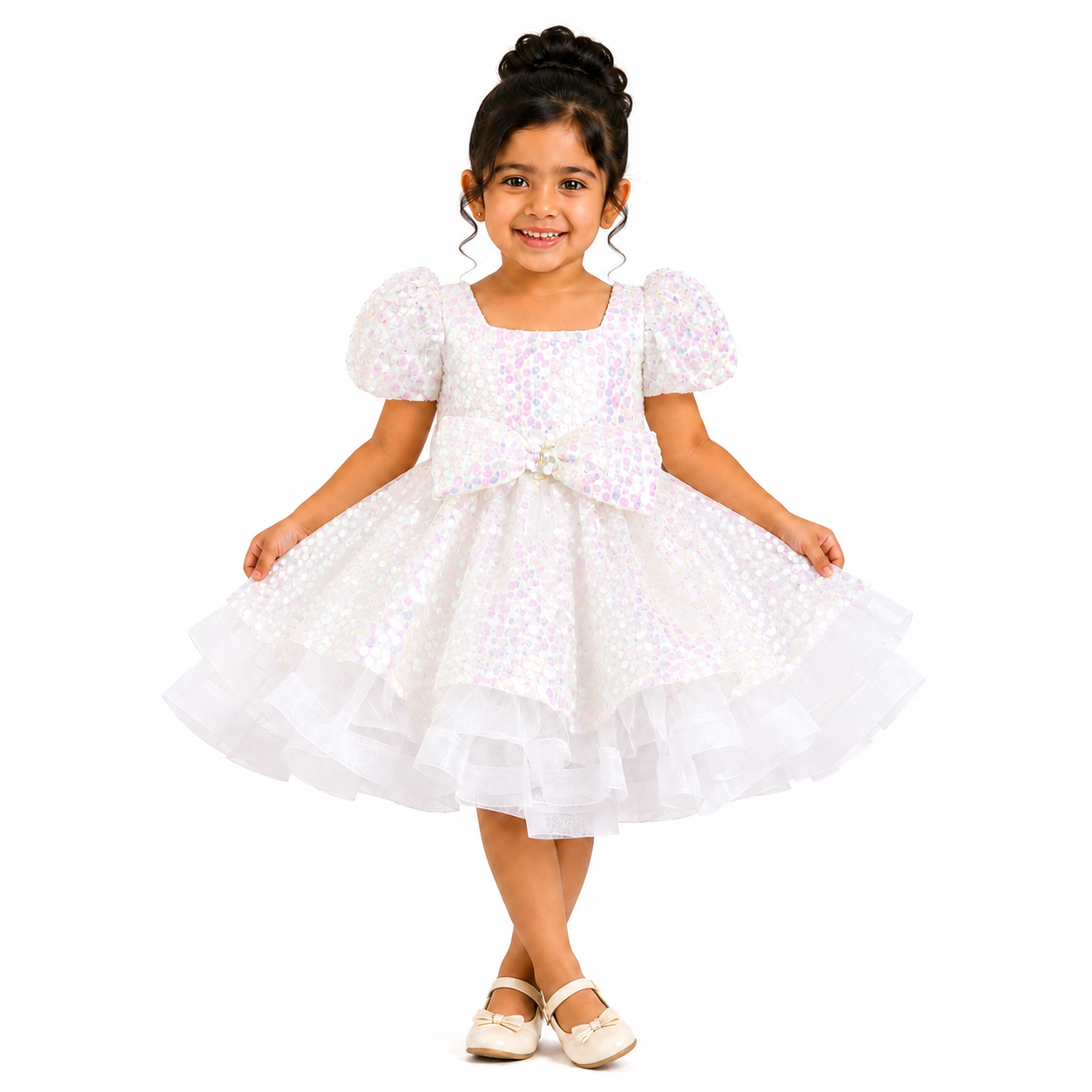 Iridescent Sparkle Princess Dress