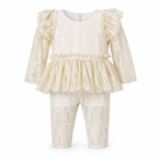 Elegant Lace Peplum Romper
