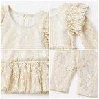 Elegant Lace Peplum Romper - view 2