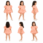 Coral Blossom Lace Romper - view 4