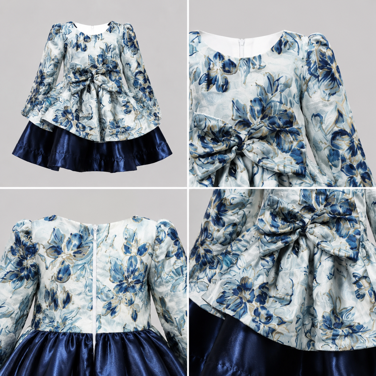 Royal Bloom Brocade Dress Set - view 3