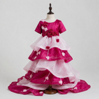 Pink Floral Flare Dress - view 3