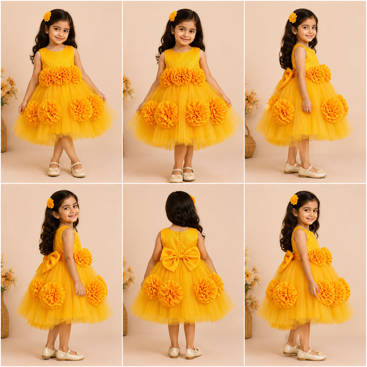 Orange Bloom Dress - view 2