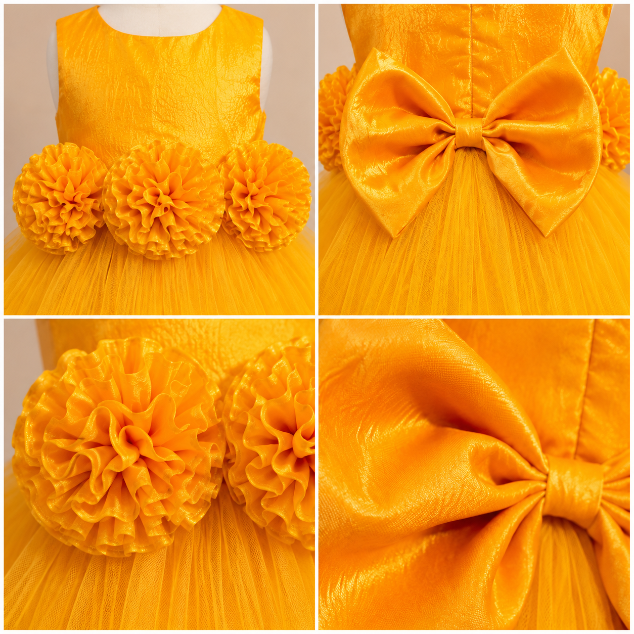 Orange Bloom Dress - view 4