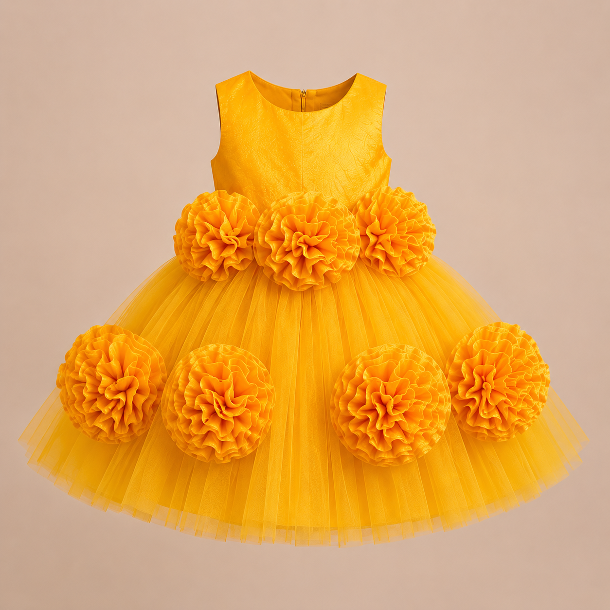 Orange Bloom Dress - view 5