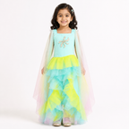 Aqua Mermaid High-Low Dress