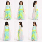 Aqua Mermaid High-Low Dress - view 4