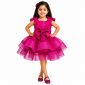 Fuchsia Glam Bow Dress