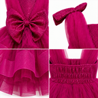 Fuchsia Glam Bow Dress - view 6