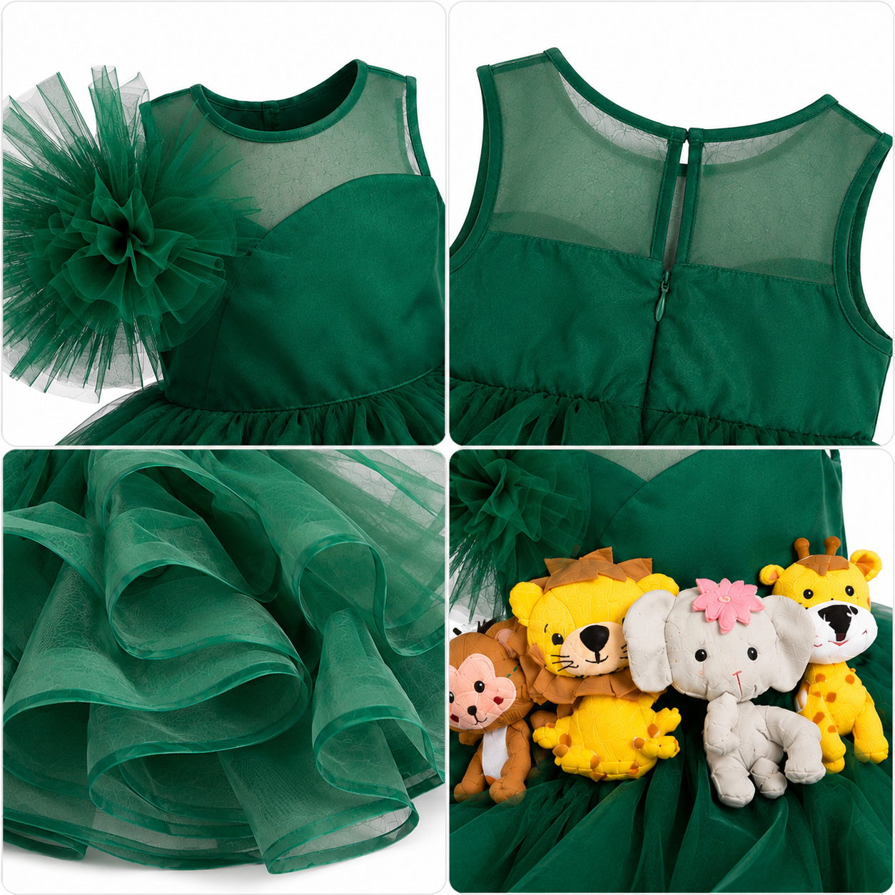 Jungle Safari Green Dress - view 2