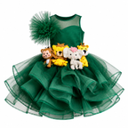 Jungle Safari Green Dress - view 3