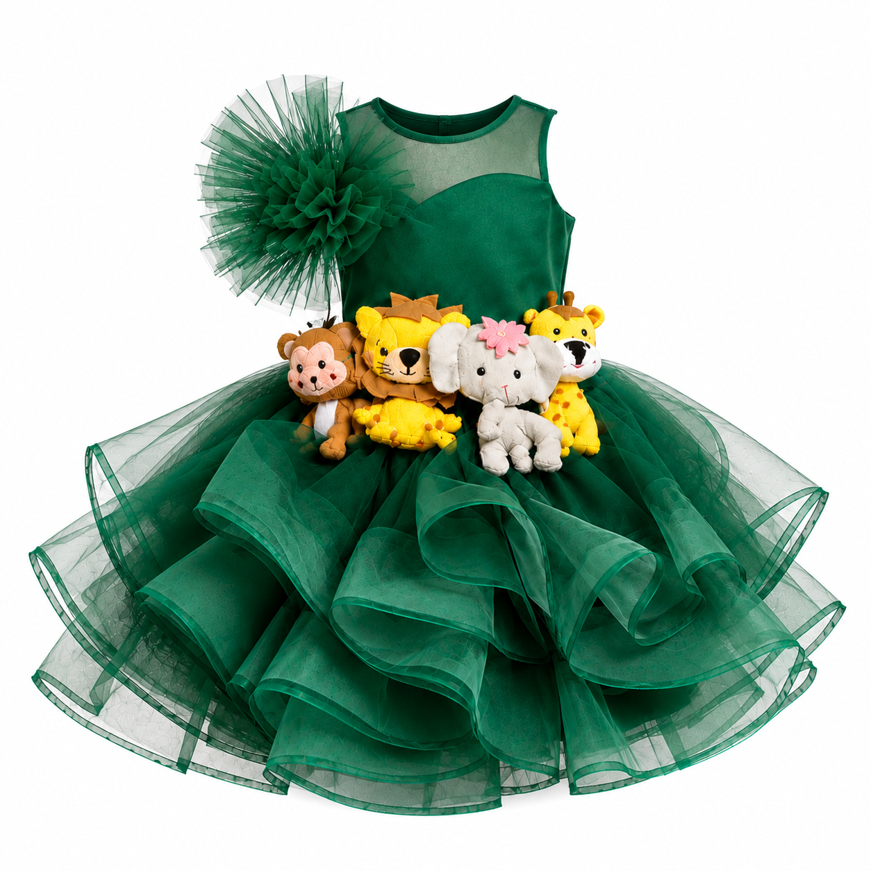 Jungle Safari Green Dress - view 3