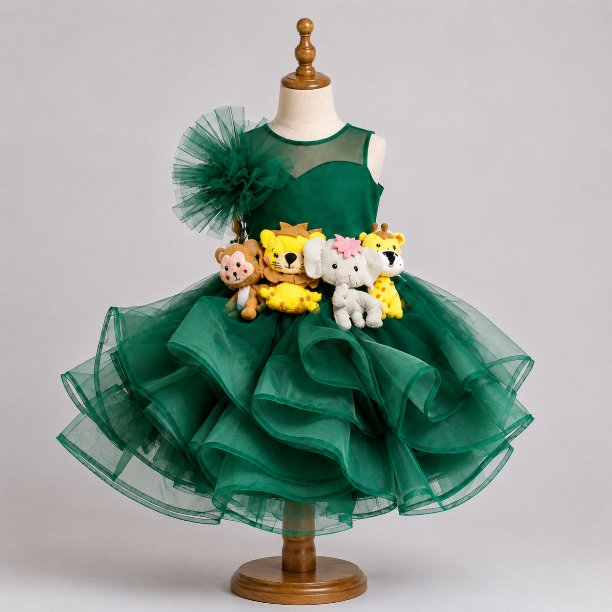Jungle Safari Green Dress | Kids Party Dress | Fairy Frills India Fairy frills Jungle Safari Green Dress | Kids Party Dress | Fairy Frills India Fairy frills