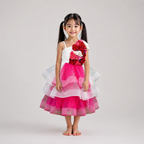 Rose Cascade Party Gown