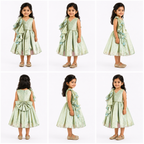 Shiny Grey Ruffle Dress - view 4