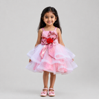 Mauve Bow Bouquet Dress