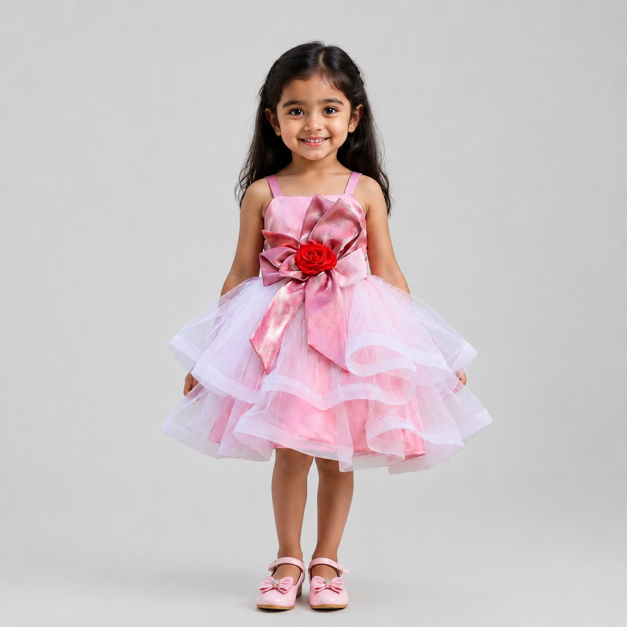 Mauve Bow Bouquet Dress