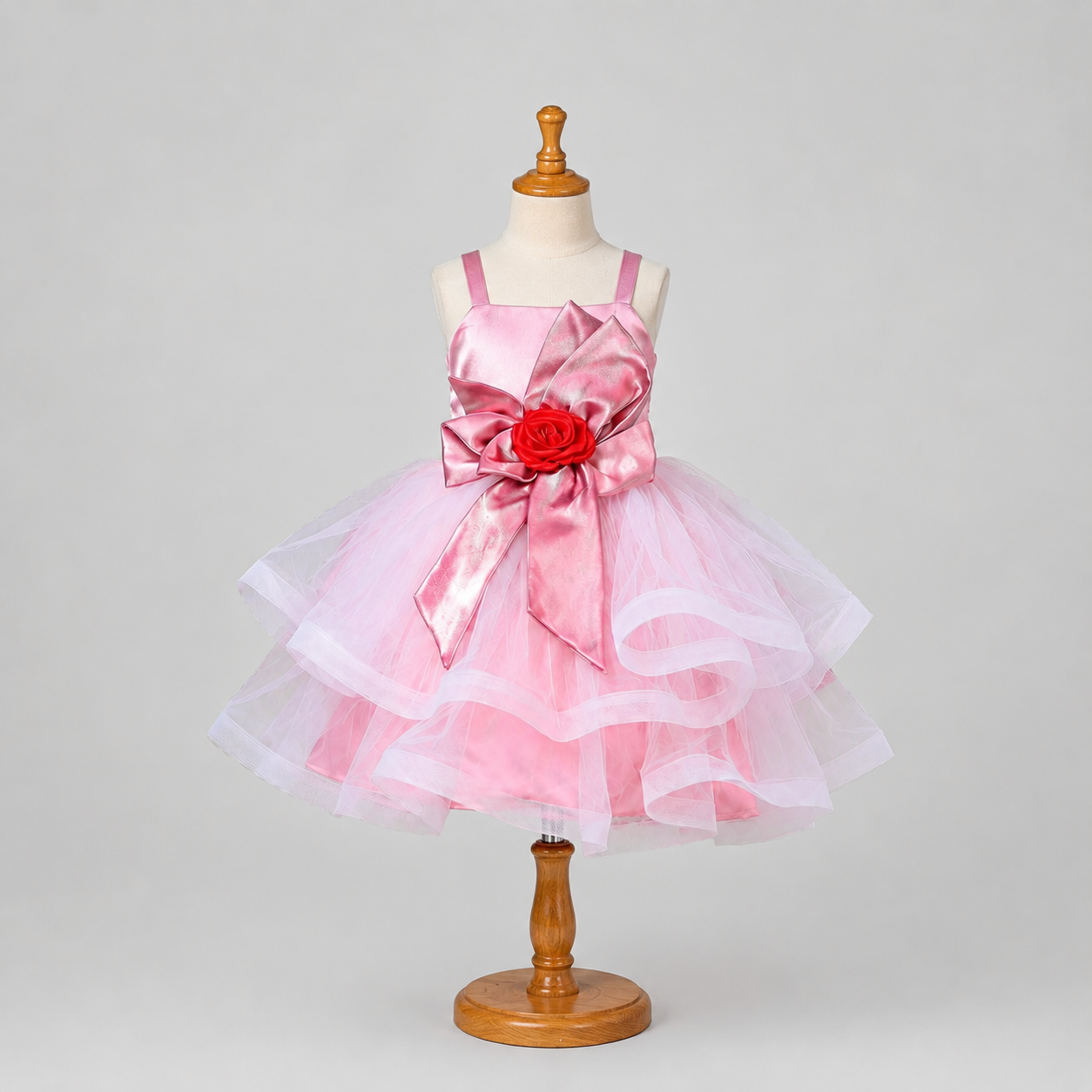 Mauve Bow Bouquet Dress - view 2