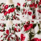 Printed Rose Dress - view 4