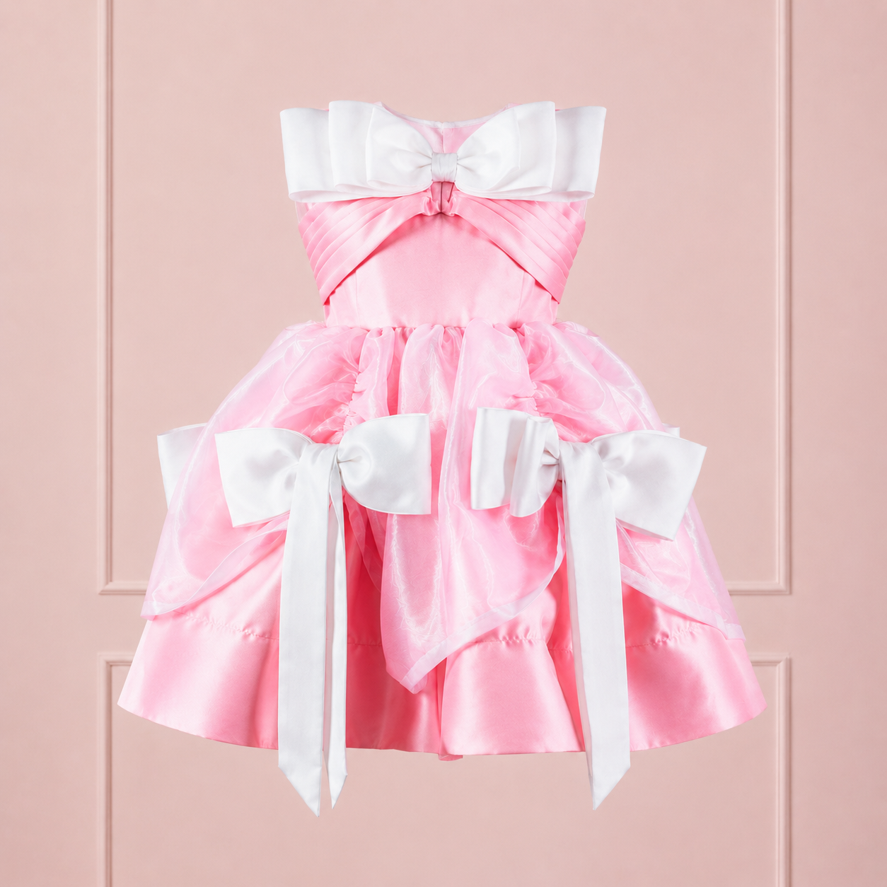 Pink Princess Bow Ball Gown - view 2