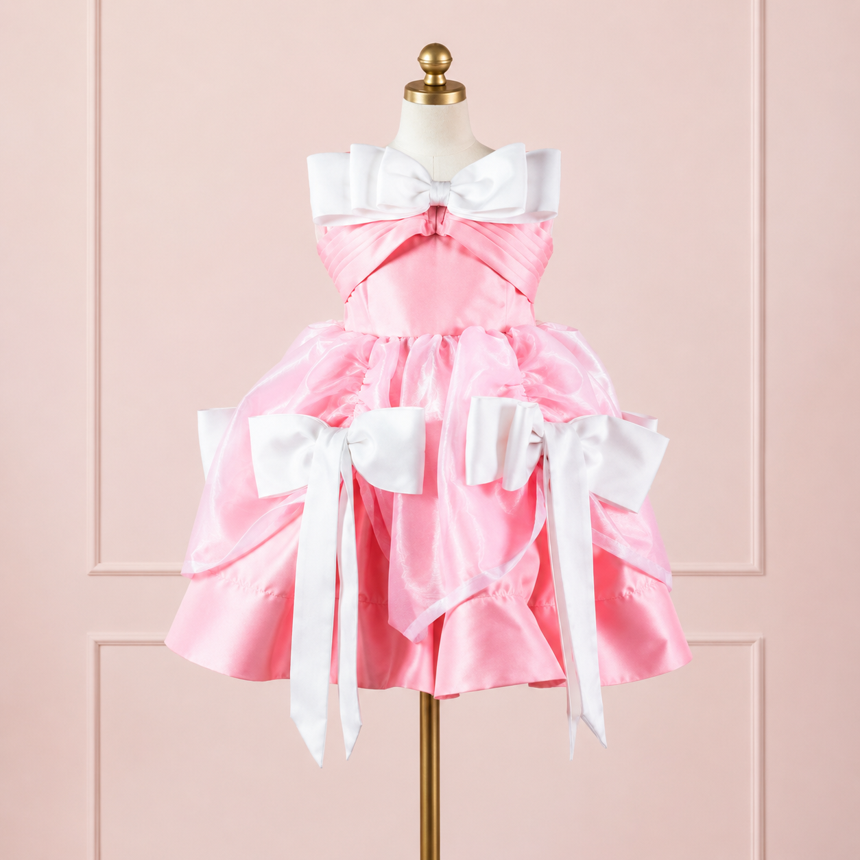 Pink Princess Bow Ball Gown - view 3