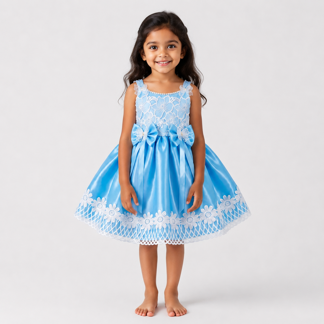 Blue Blossom Princess Frock