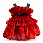Scarlet Ruffle Cloud Dress