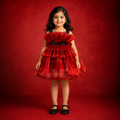 Scarlet Ruffle Cloud Dress - view 5