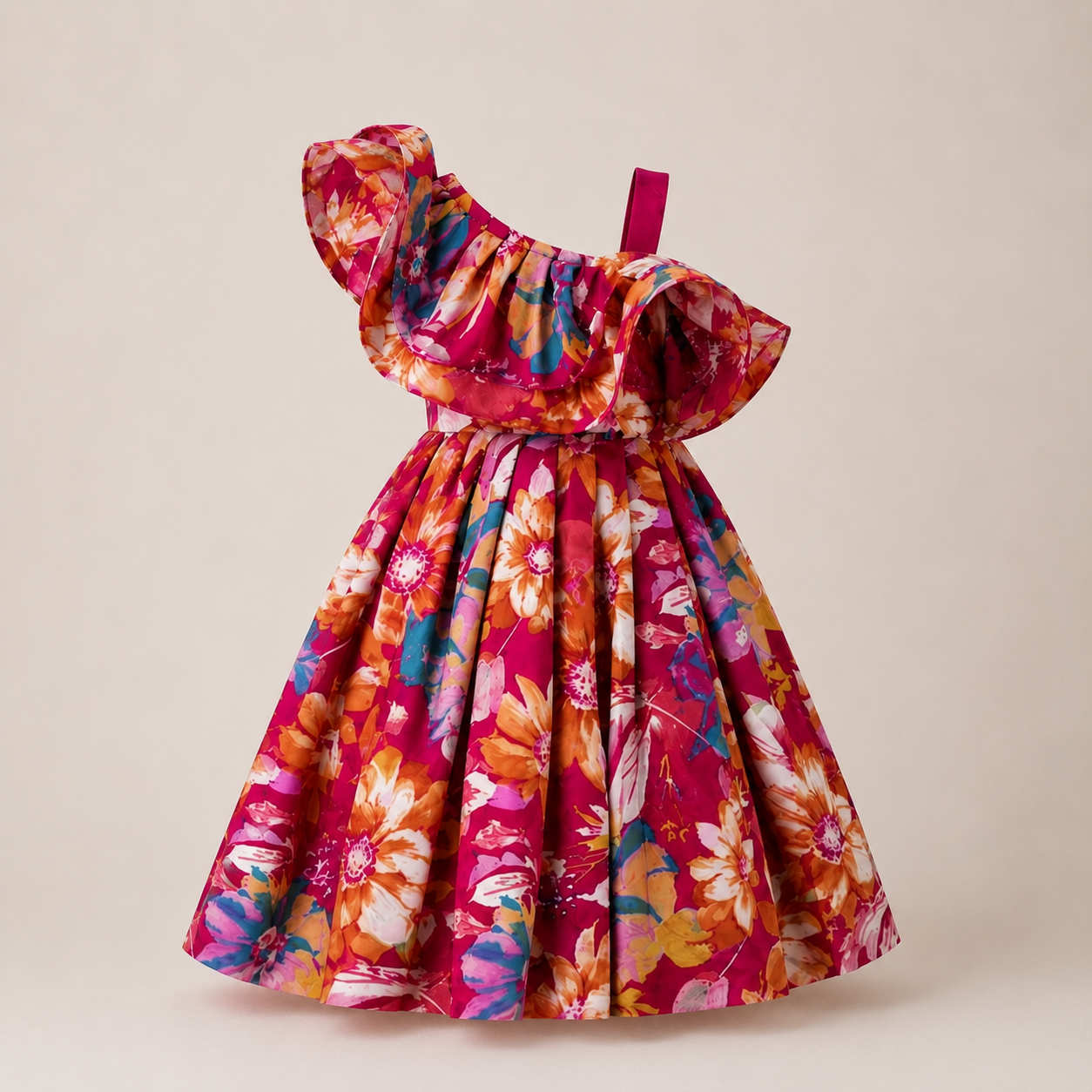 Structured Shoulder Floral Lehenga Set - view 2