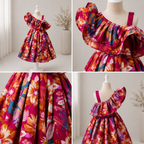 Structured Shoulder Floral Lehenga Set - view 4
