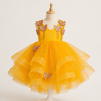 Yellow 3d Butterfly Dress - view 3