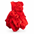 Crimson Bloom Petal Dress - view 2