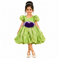 Green And Purple Bloom Dress
