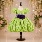 Green And Purple Bloom Dress - view 5
