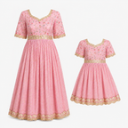 Blush Pink Embroidered Twinning Set - view 3