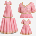 Blush Pink Embroidered Twinning Set - view 4