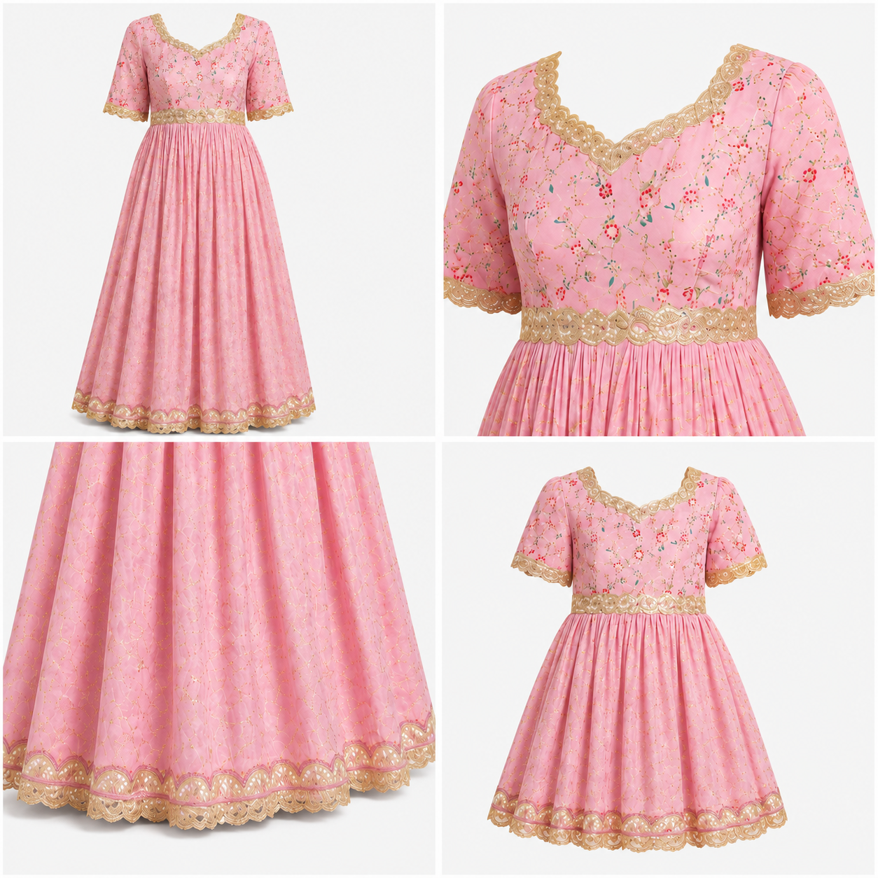 Blush Pink Embroidered Twinning Set - view 4