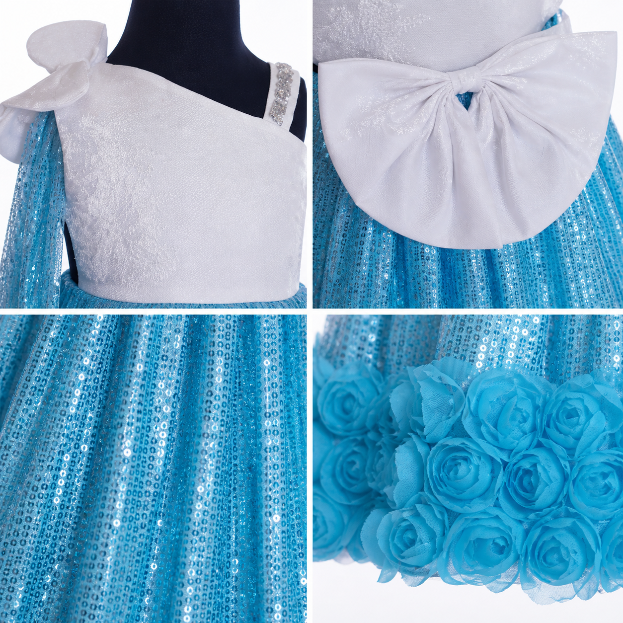 Aqua Shimmer Ruffle - view 2