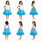 Aqua Shimmer Ruffle - view 4
