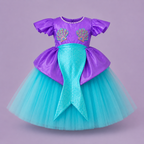 Mermaid Theme Frock With Detatchable Tail - view 4
