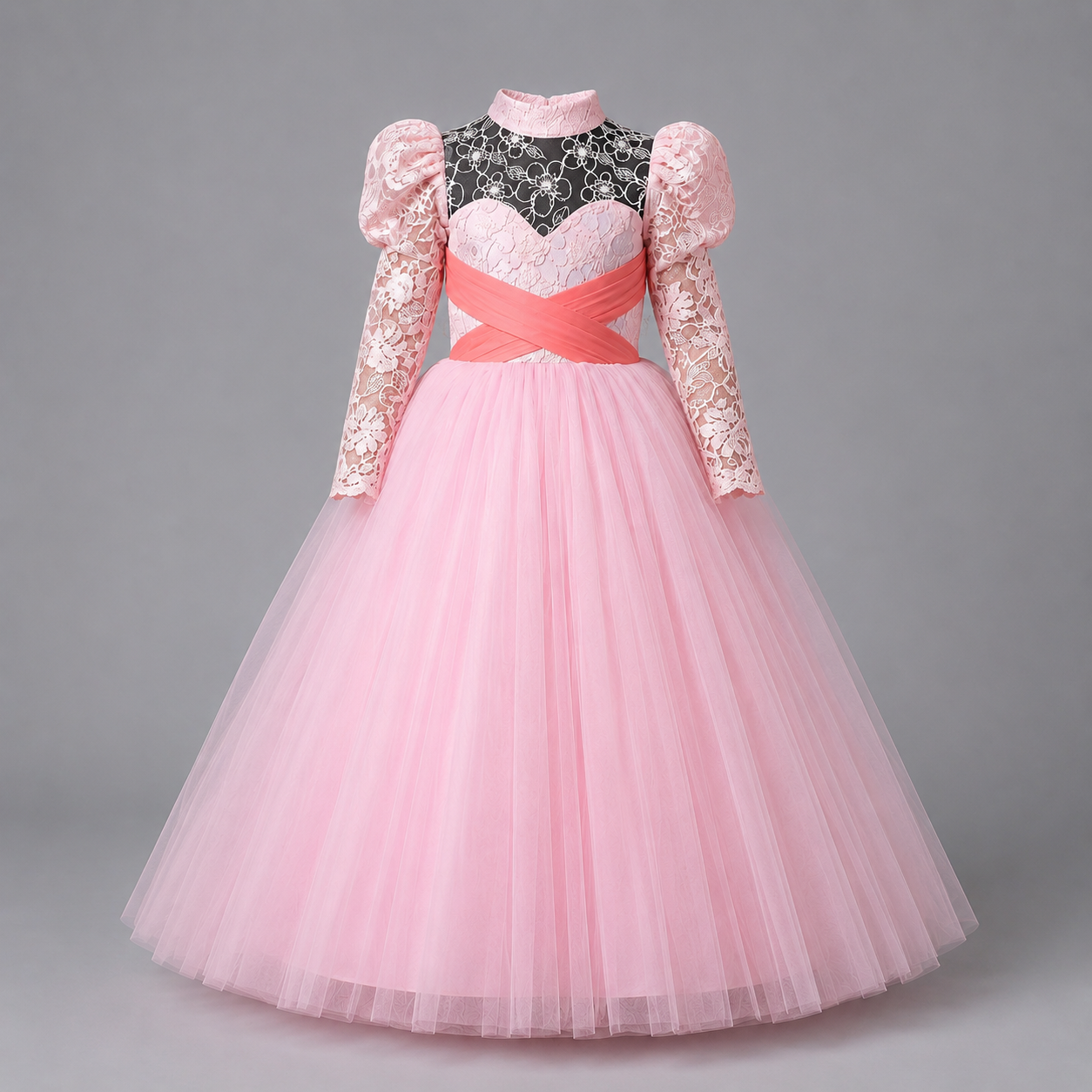Pink Floral Princess Dress - view 2